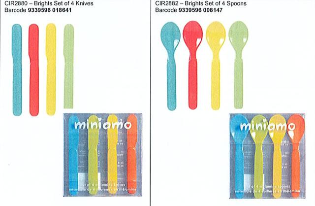 Children’s cutlery sets - Miniamo Children’s Melamine Cutlery Sets