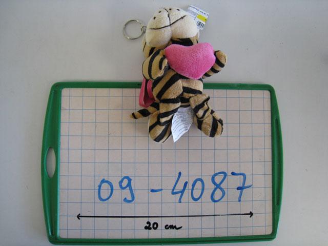 Key ring with soft toy (tiger)