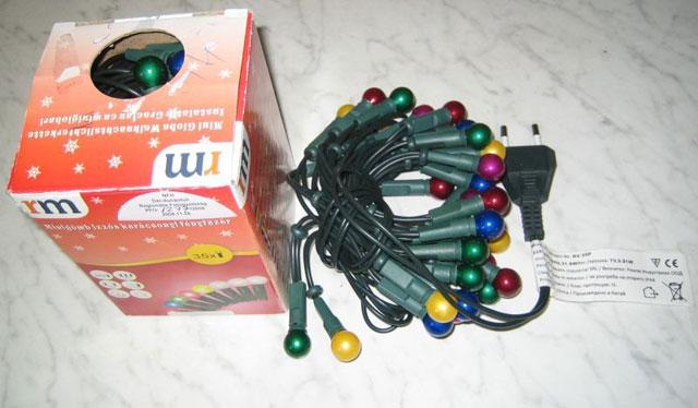 Lighting chain - Mini Globe Christmas lights