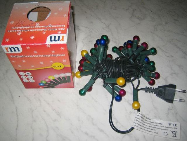 Lighting chain - Mini globe Christmas light