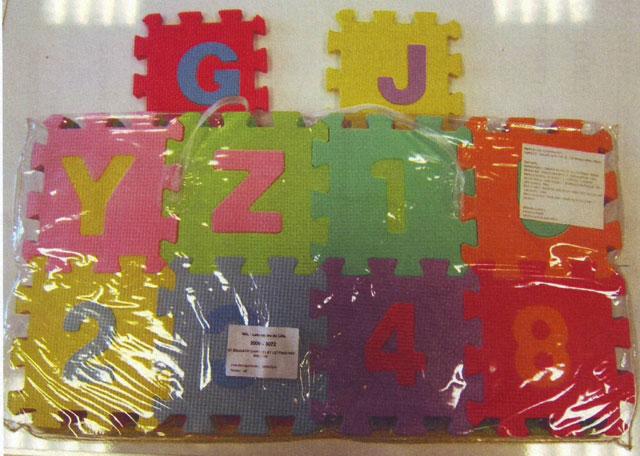 Puzzle mat - Educational Numbers and Letters Set