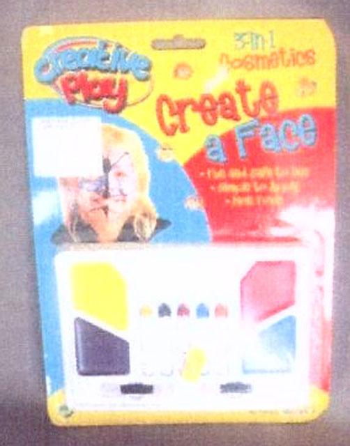 Children's make up set - Creative Play 3 in 1 Cosmetics – Create a Face
