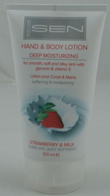 Hand and body lotion - Strawberry & Milk.