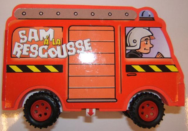 Fire engine book with wheels "Sam à la rescousse"