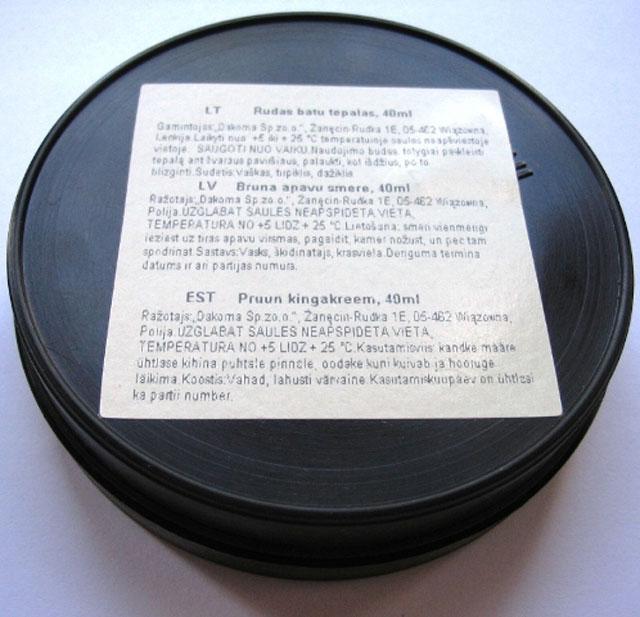 Shoe polish - Pasta do butow