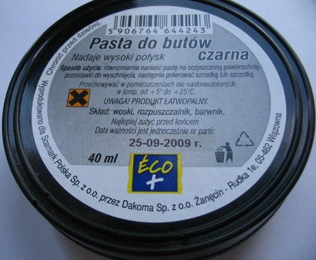Shoe polish - Pasta do butow