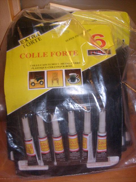 Glue - Cyanocrylate glue "Colle forte"