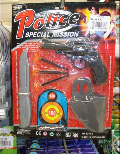 Gun and target toy - Super Police Special Mission