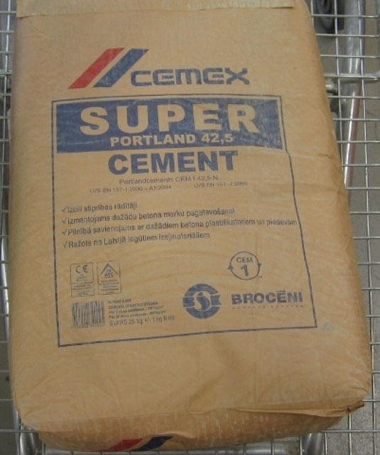 Cement - Super Portland cement CEM I 42,5 N