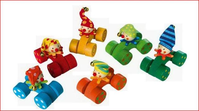 Wooden toy vehicle - Mean Machines "Clown"