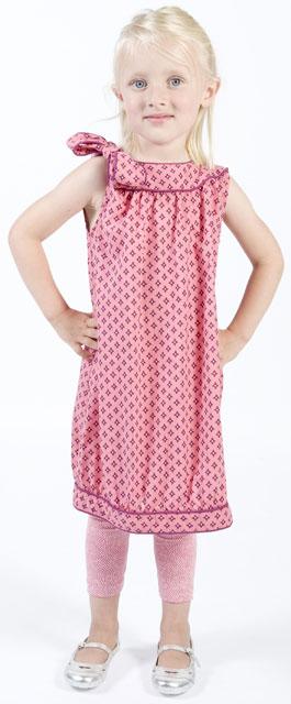 Girls' dress - Lace Print and Star Print