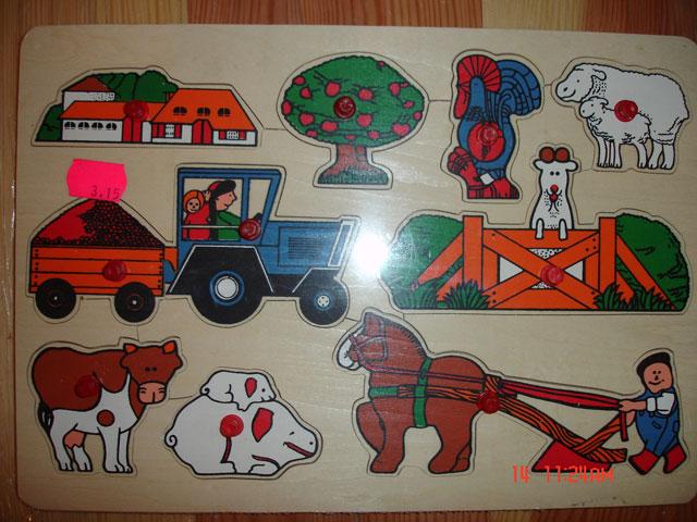 Wooden farmyard puzzle - Koka puzzle
