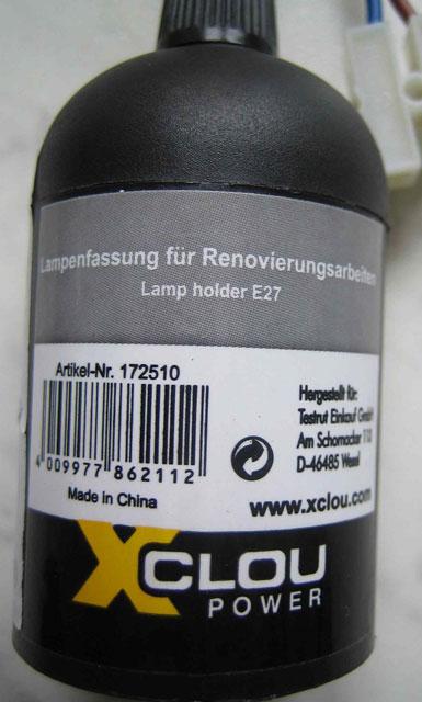 Suspended luminaire - Lamp Holder E27
