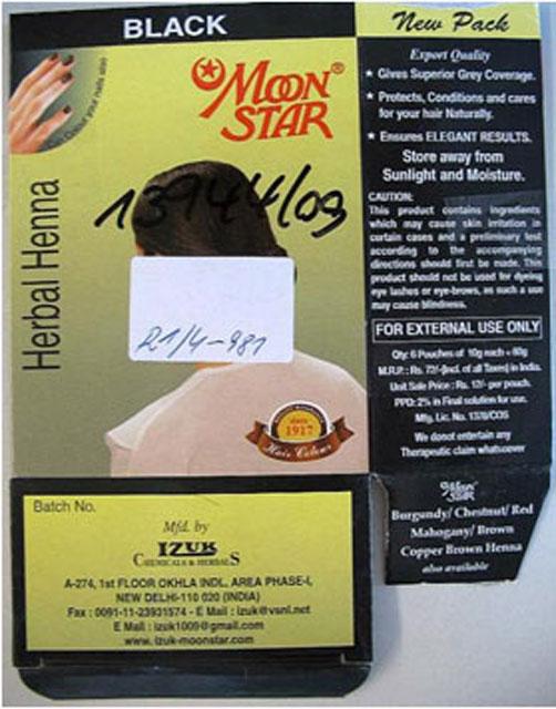 Herbal henna - Moon Star Herbal Henna black