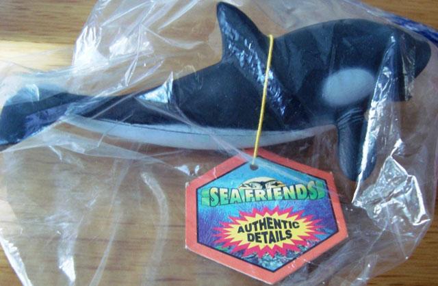 Plastic squeezable whale - Killer Whale