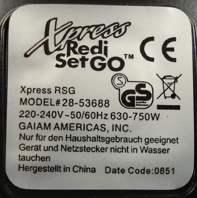 Table top grill/oven - Xpress Redi Set Go