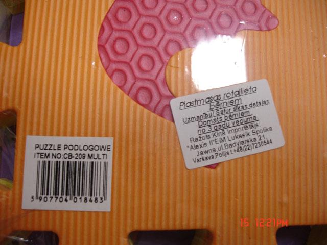Foam floor puzzle - Puzzle Podlogowe