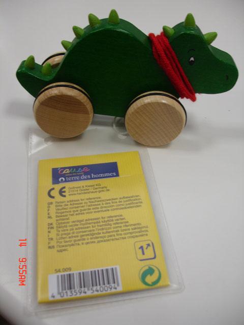 Wooden pull-along toy