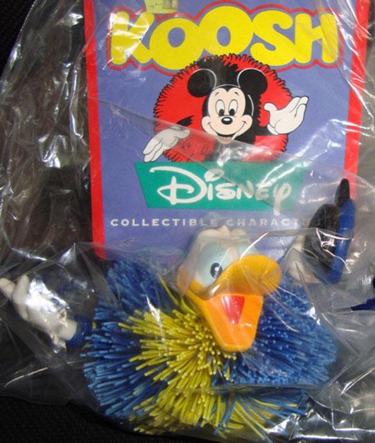 Plastic duck with fluffy body - Disney Collectible Characters