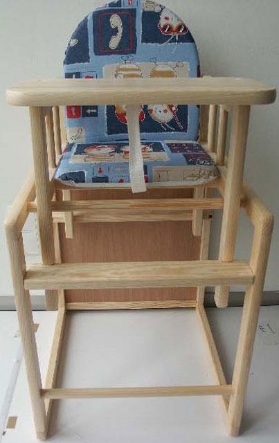 Wooden highchair - Kombi Hochstuhl Kiefer