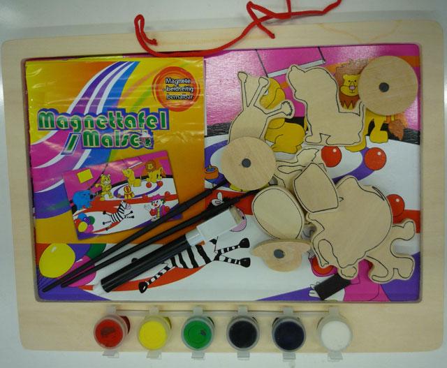 Magnetic board / painting set - Magnettafel / Malset