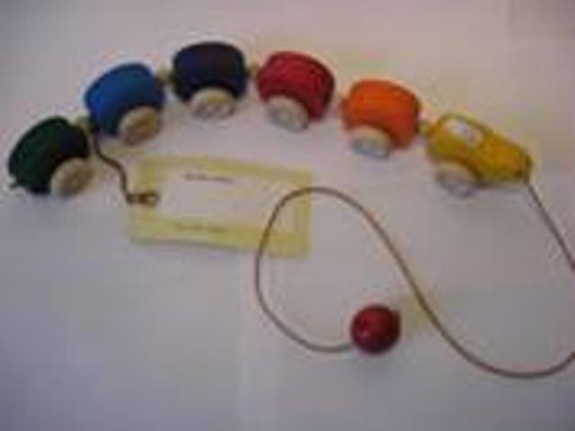 Wooden pull-along toy - Caterpillar