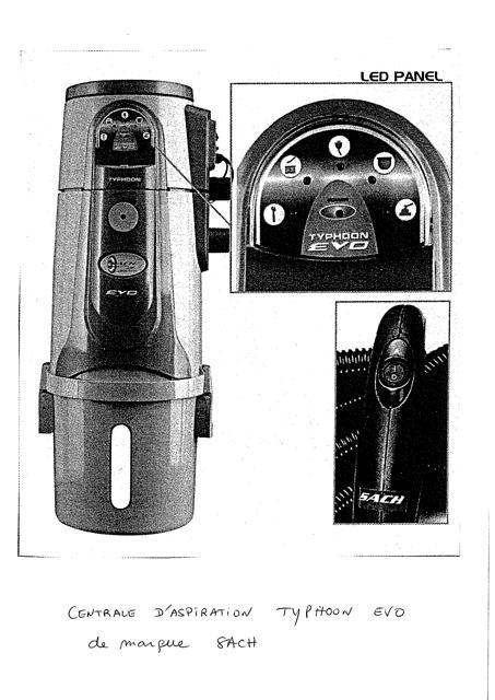 Central vacuum system - Typhoon Evo