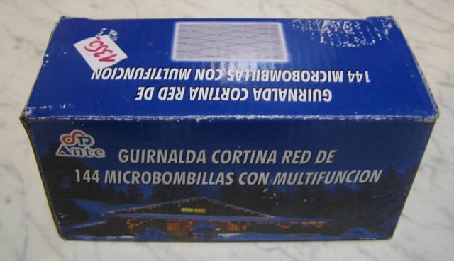 Lighting chain - Guirnalda Cortina red de 144 Microbombillas con multifuncion lighting chain