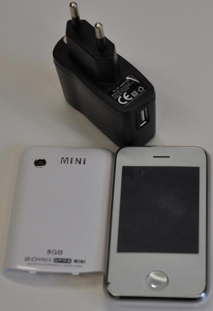 Mobile phone with charger