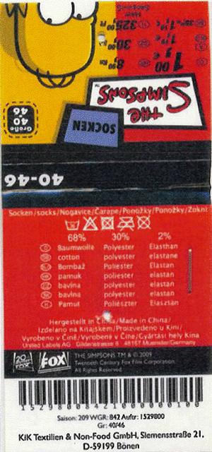 Men’s socks - Simpsons, Garfield