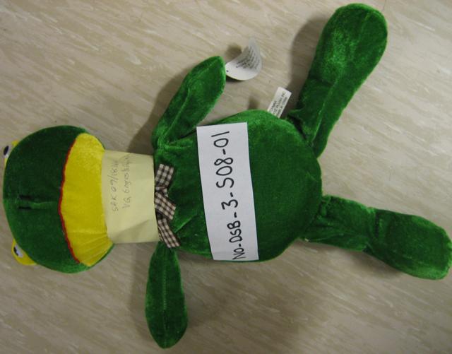 Soft toy - Green frog