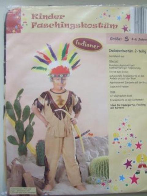 Children's carnival costumes: clown, Indian, pirate