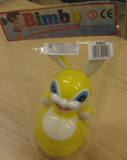 Self righting toy rabbit - Lalka z dzwoneczkiem