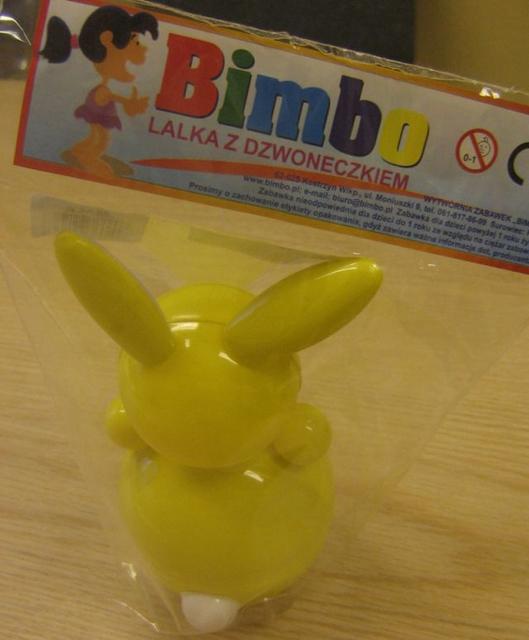 Self righting toy rabbit - Lalka z dzwoneczkiem