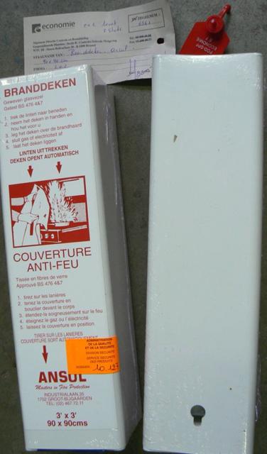 Fire blanket - Blusdeken / Couverture Anti-Feu