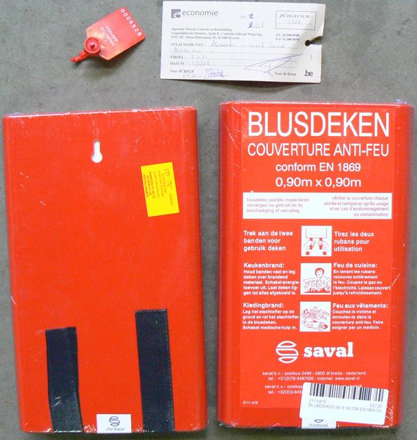 Fire blanket - Blusdeken / Couverture Anti-Feu