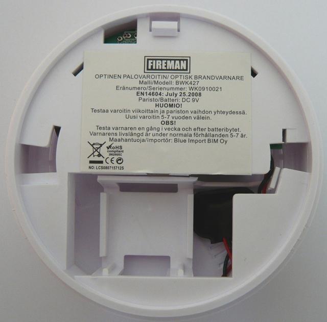 Smoke alarm - Optinen Palovaroitin