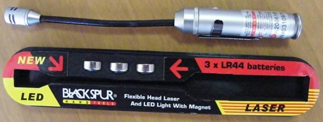 Laser pointer - Flexible Head Laser and LED Light with magnet
