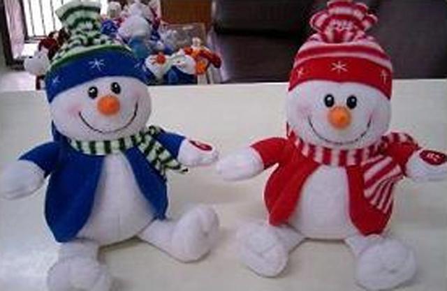 Soft toy - Singing Happy Snowman