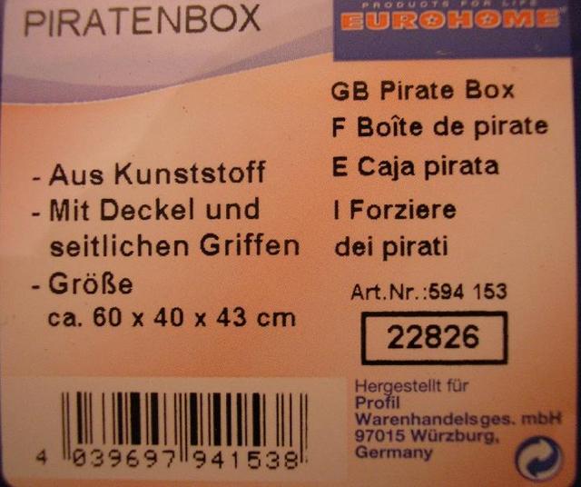 Plastic box - Piratenbox