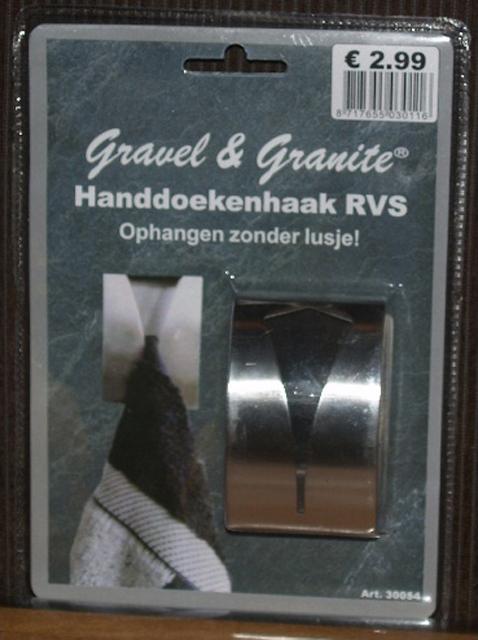 Towel hook - Handdoekenhaak RVS