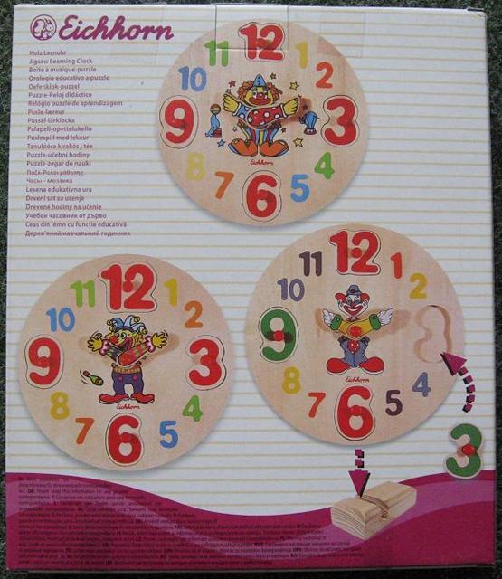 Wooden puzzle - Jigsaw Learning Clock