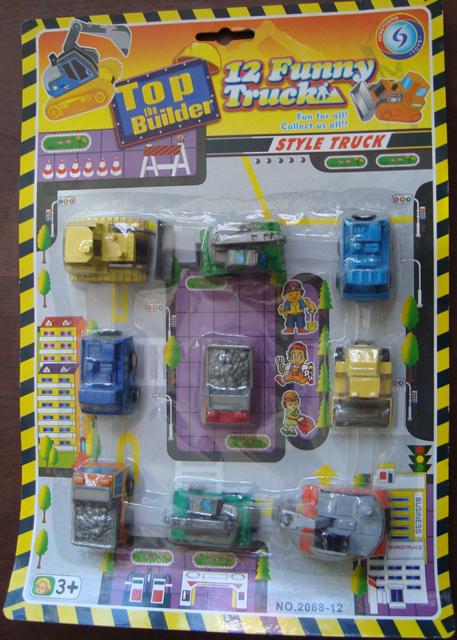 Set of toy trucks - 12 Funny Truck