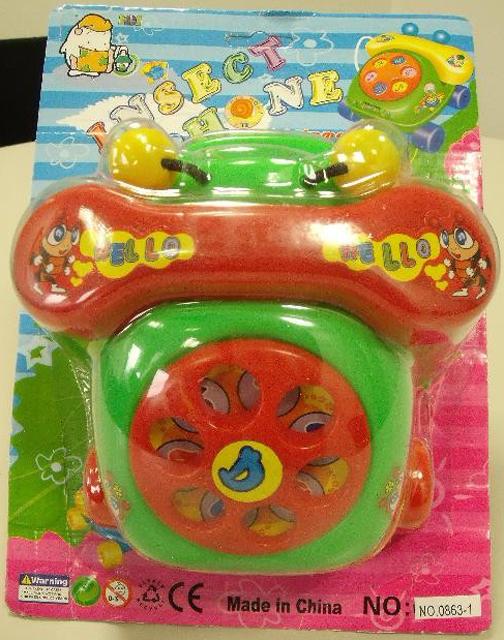 Pull-along toy telephone