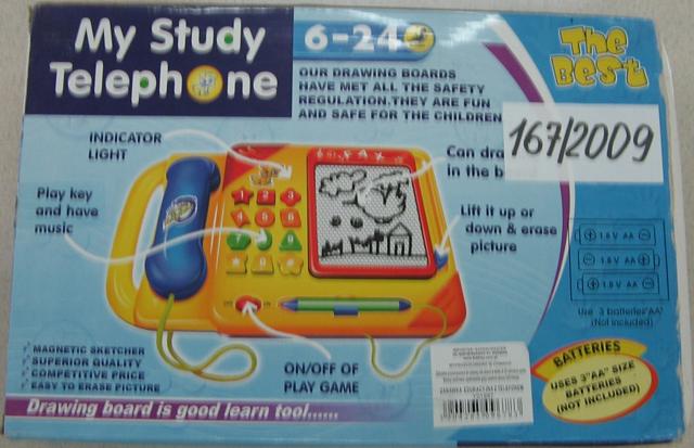 Plastic telephone - My study telephone