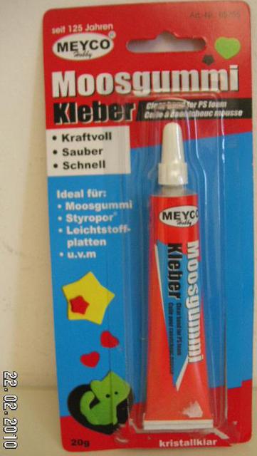 Rubber glue - Moosgummi Kleber