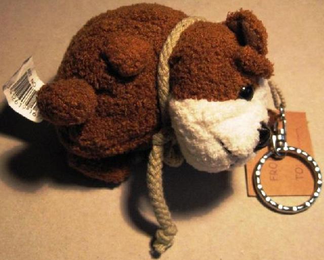 Cuddly dog keyring