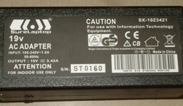 Charger for laptops - 19v AC/DC Adaptor