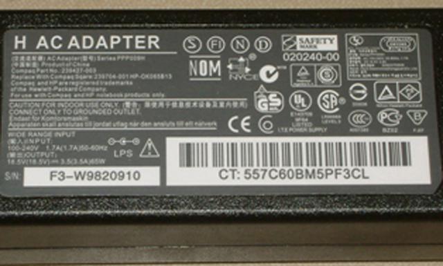 Charger for laptops - H AC/DC Adaptor