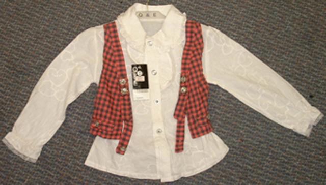 Girl's Waistcoat and Blouse/Dress